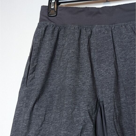 Lululemon T.H.E. Short *Linerless 7" Heathered Texture Printed Greyt Deep Coal - Picture 2 of 5